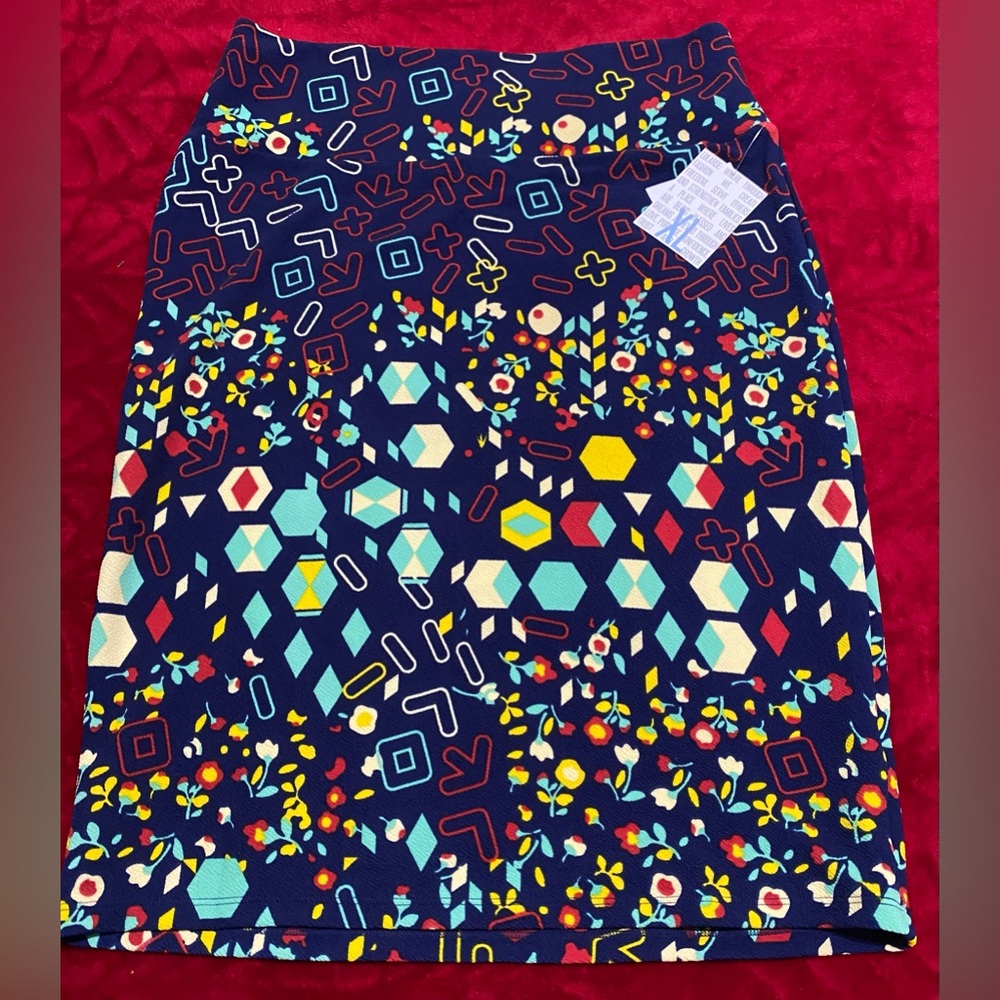 CLOSET CLEAN OUT ON ALL LULAROE MAKE AN OFFER BUNDLE NWT XL Skirt High Waist Fun - Picture 11 of 11